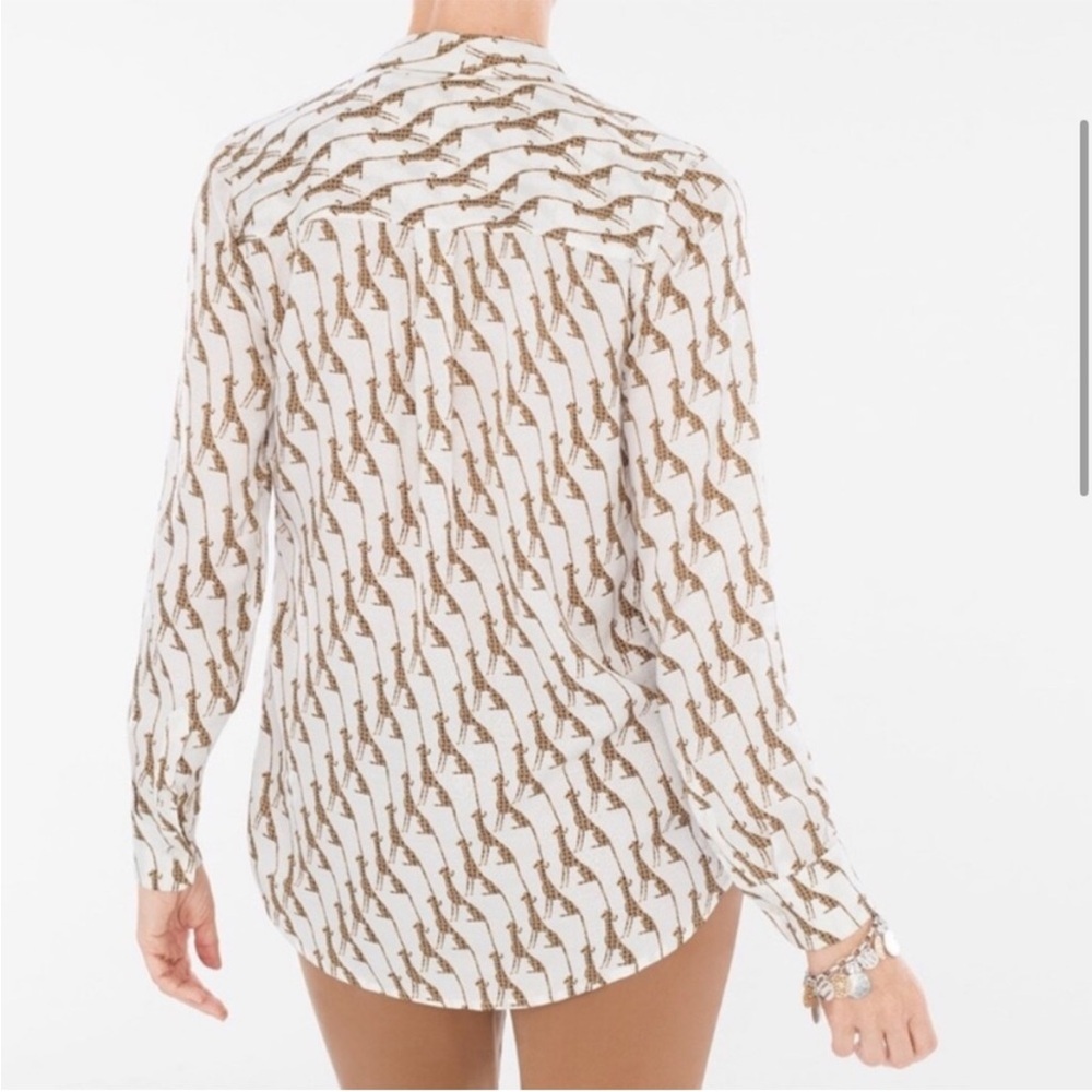 Chico’s Leopard Animal Patterned Button Down Shir… - image 2